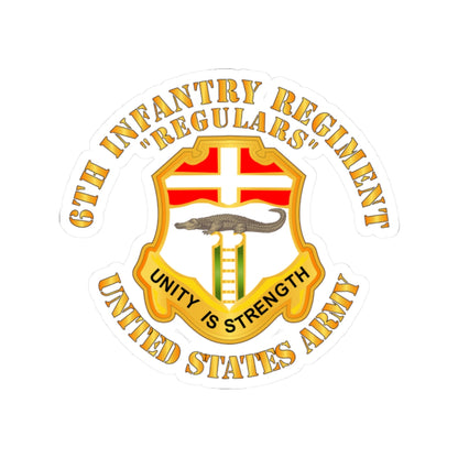 Kiss-Cut Stickers - Army - 6th Infantry Regiment - Regulars