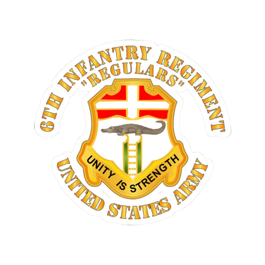 Kiss-Cut Stickers - Army - 6th Infantry Regiment - Regulars