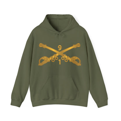 Unisex Heavy Blend™ Hooded Sweatshirt - Army - 1st Squadron, 9th Cavalry Branch wo Txt X 300