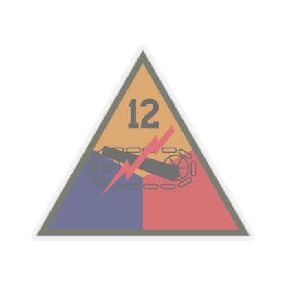 Kiss-Cut Stickers - SSI - 12th Armored Division X 300