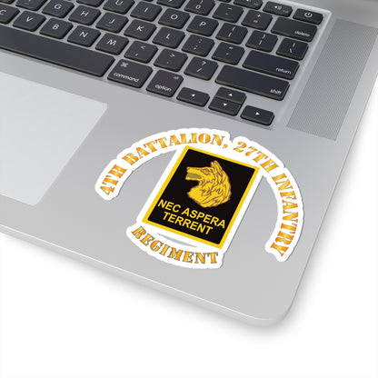 Kiss-Cut Stickers - Army - 4th Battalion 27th Infantry w DUI
