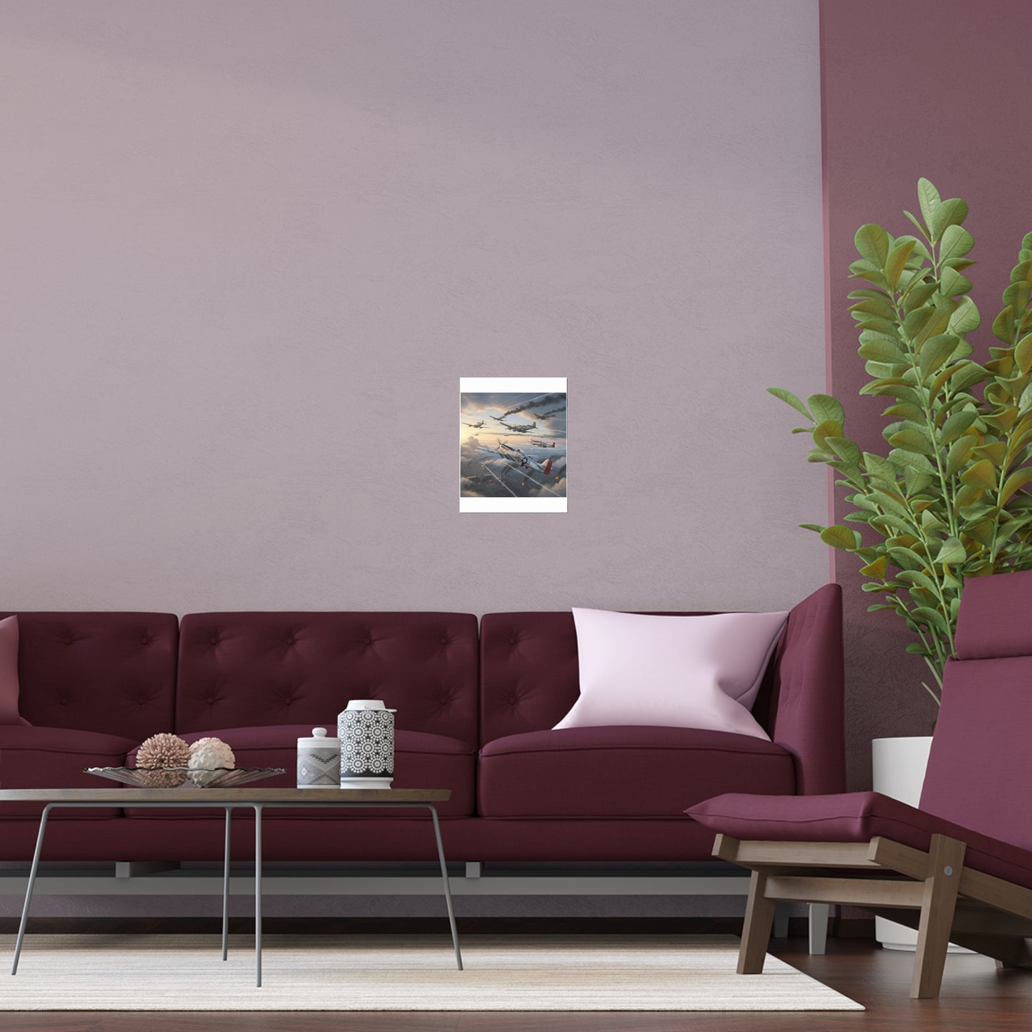 Indoor and Outdoor Silk Posters - Red Tails in Action