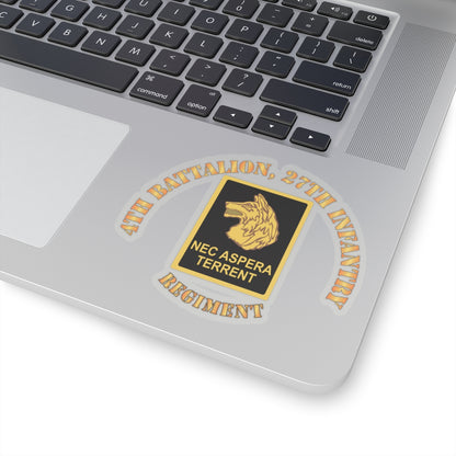 Kiss-Cut Stickers - Army - 4th Battalion 27th Infantry w DUI