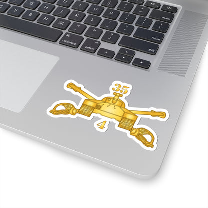 Kiss-Cut Stickers - Army - 4th Bn, 35th Armor - Armor Branch wo Txt X 300