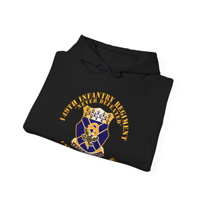 Unisex Heavy Blend™ Hooded Sweatshirt - Army -  149th Infantry Regiment - US Army - COA X 300