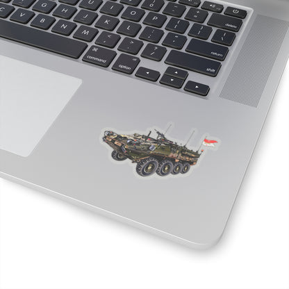 Kiss-Cut Stickers - Army - 3rd Squadron, 17th Cavalry Regiment Stryker Vehicle wo Txt