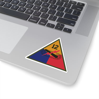 Kiss-Cut Stickers - SSI - 12th Armored Division X 300