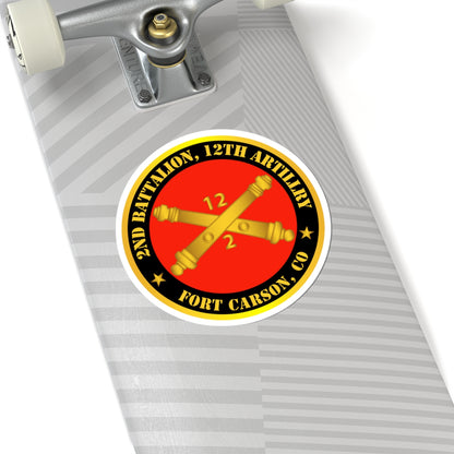 Kiss-Cut Stickers - Army - 2nd Battalion, 12th Artillery Regiment w Branch Ft Carson, CO