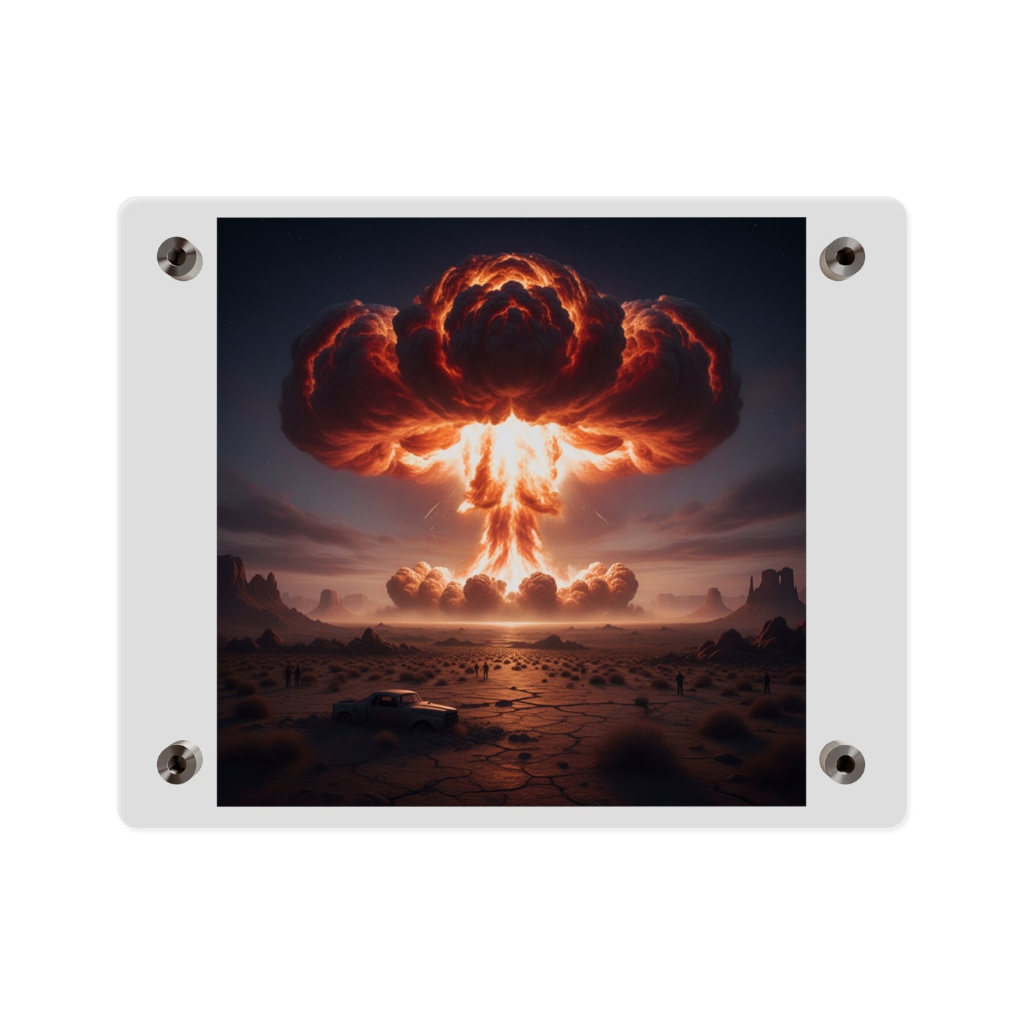 Acrylic Wall Art Panel - Atomic Blast in the desert