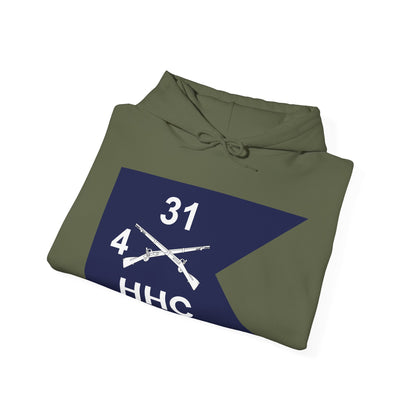 Unisex Heavy Blend™ Hooded Sweatshirt - Army - HHC,  4th Battalion, 31st Infantry Regiment - Guidon X 300