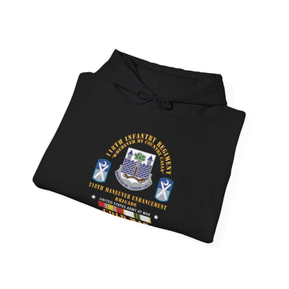 Unisex Heavy Blend™ Hooded Sweatshirt - Army -  118th Infantry Regiment - 218th Manuver Enhancment Bde (MEB) w COLD SVC