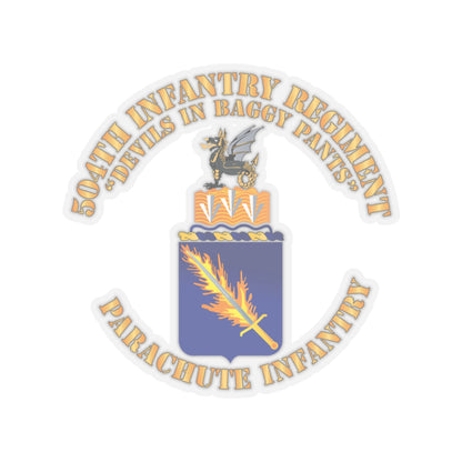 Kiss-Cut Stickers - Army - COA - 504th Infantry Regiment