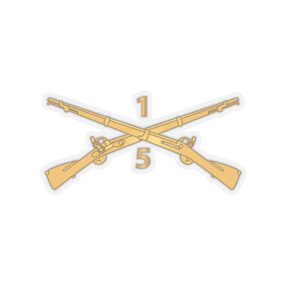 Kiss-Cut Stickers - Army - 5th Battalion, 1st Infantry Regiment Branch - wo Txt X 300
