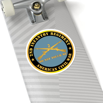 Kiss-Cut Stickers - Army - 2nd  Infantry Regiment Branch - Do Not Touch Me -  American Civil War
