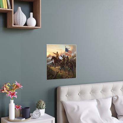 Indoor and Outdoor Silk Posters - Charge up JanJuan Hill
