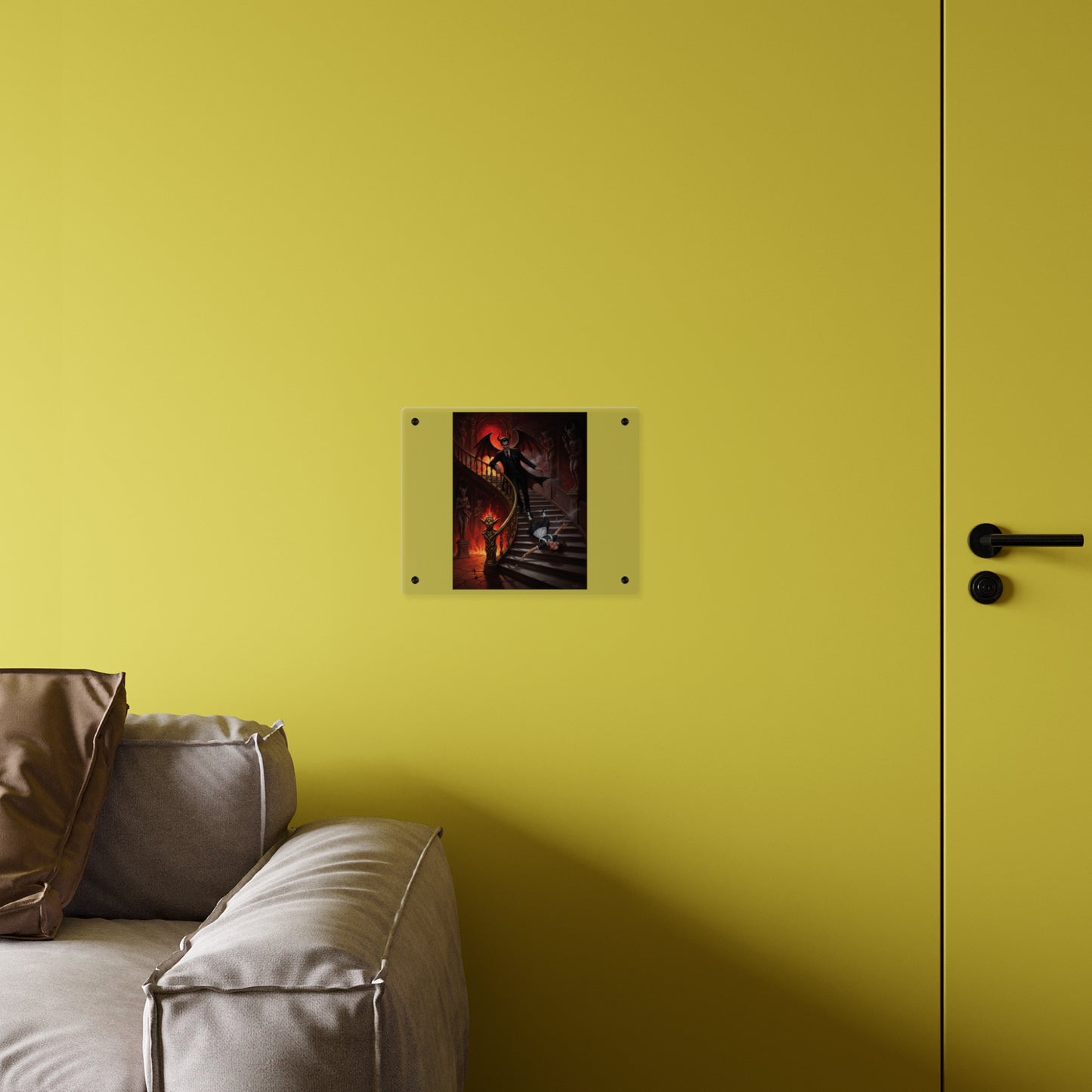 Acrylic Wall Art Panel - devil and maid