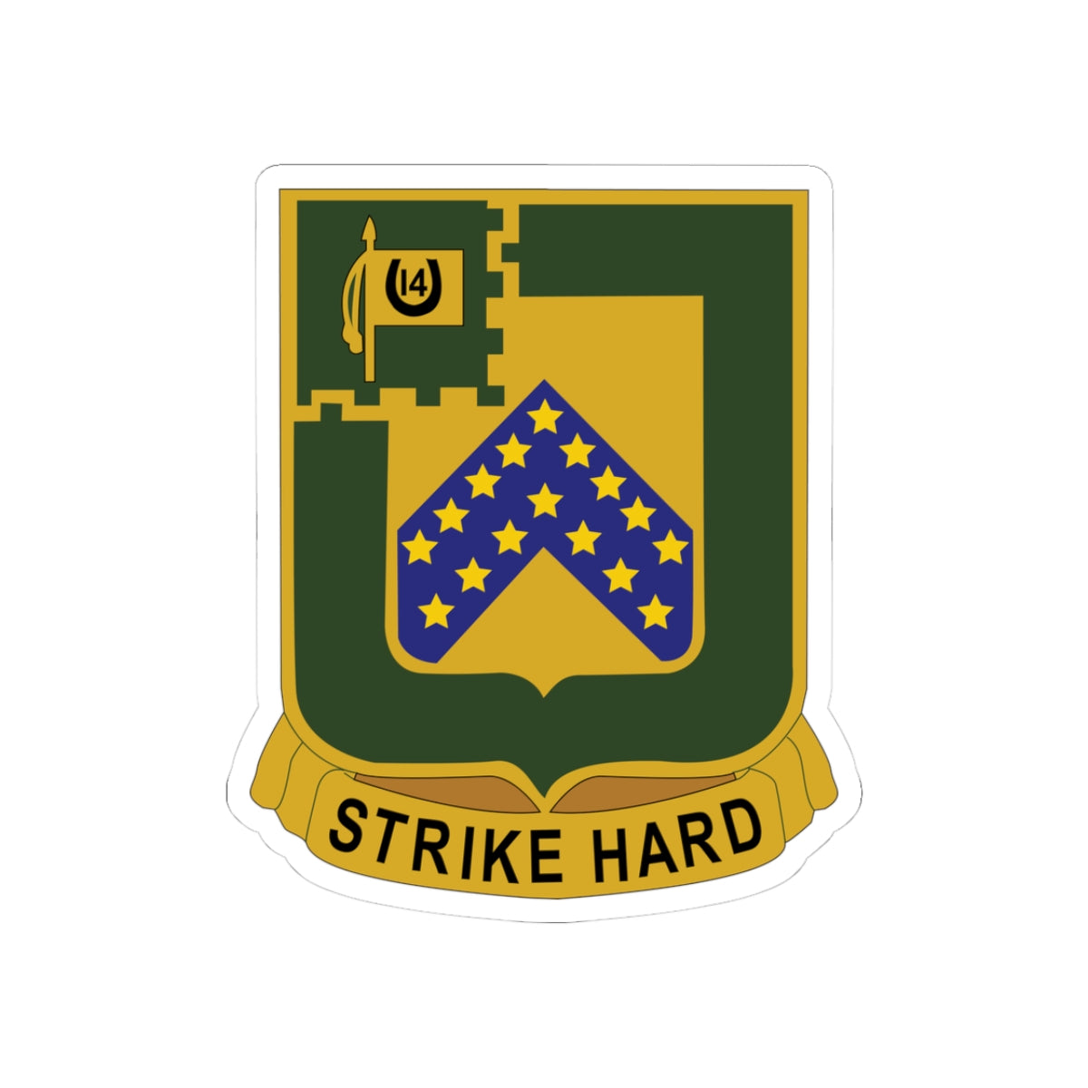 Kiss-Cut Stickers - Army  - 16th Cavalry Regiment wo Txt