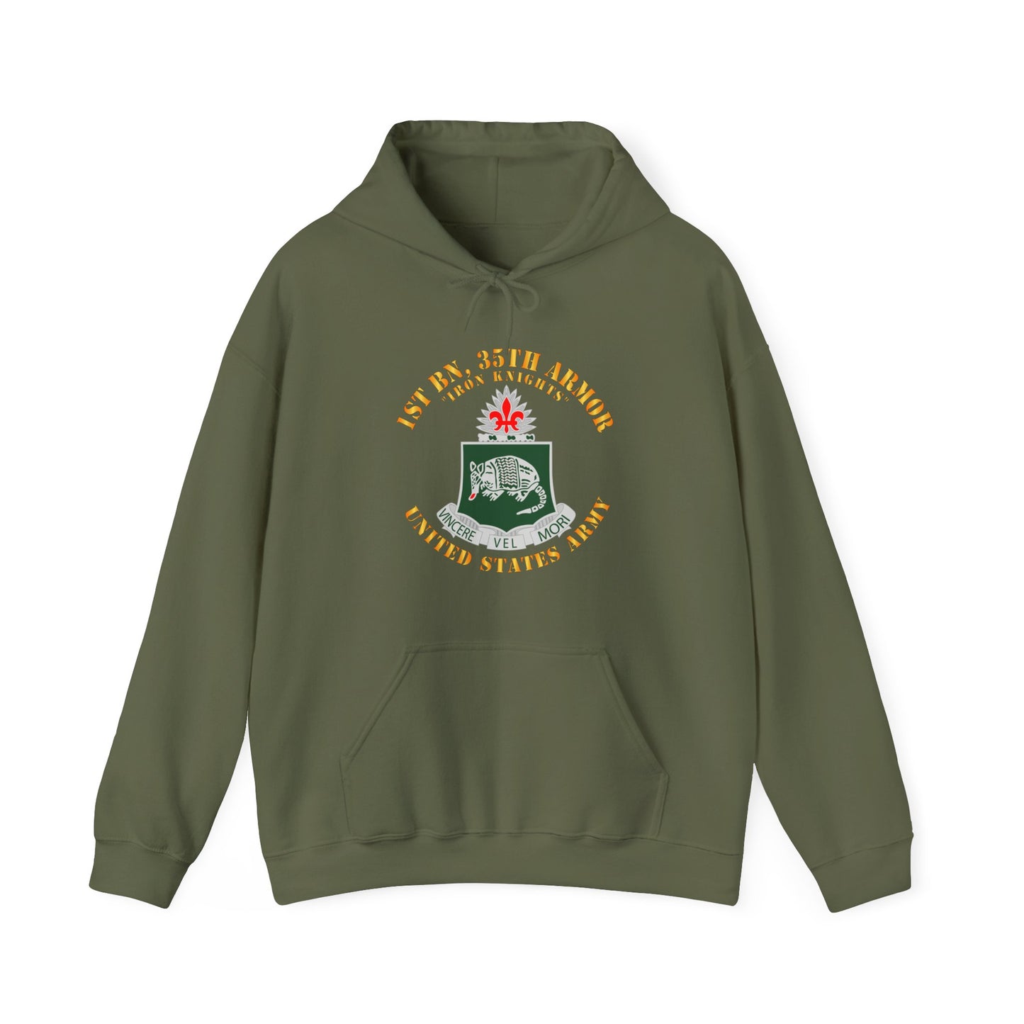 Unisex Heavy Blend™ Hooded Sweatshirt - Army - 1st Bn, 35th Armor - Iron Knights - DUI - V1 X 300