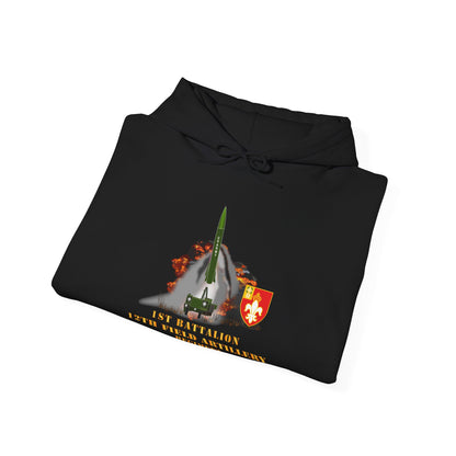 Unisex Heavy Blend™ Hooded Sweatshirt - Army -  1st Bn, 12th FAR, Ft Sill, OK, MGM 52 - Lance  - Short X 300