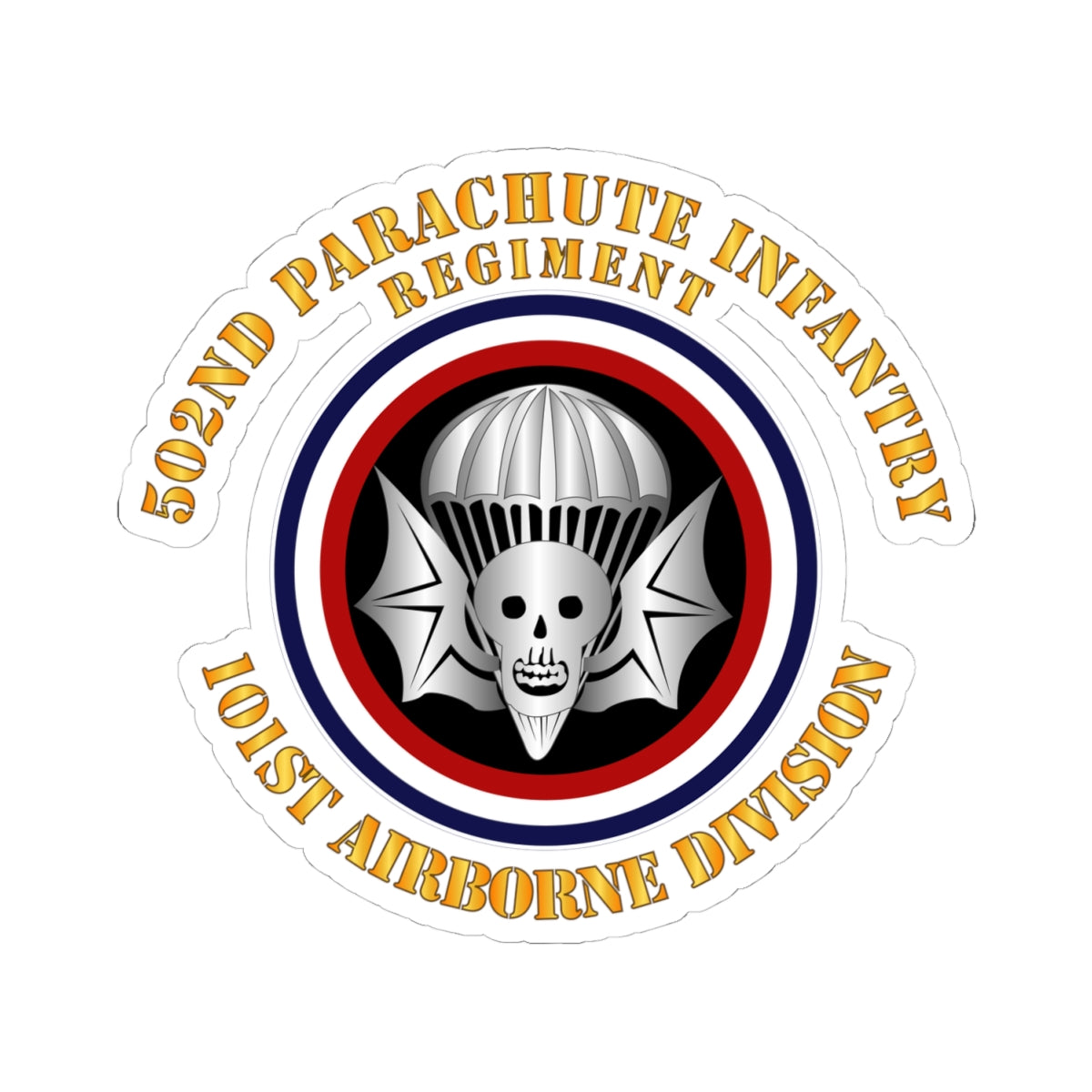 Kiss-Cut Stickers - Army - 502nd PIR - 101st Airborne Division