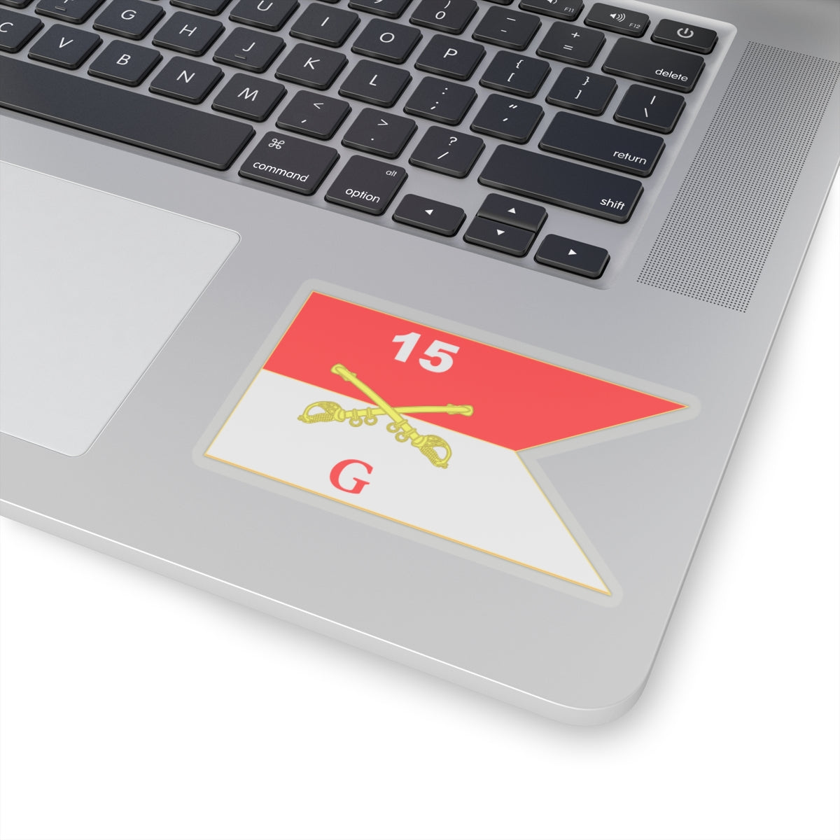 Kiss-Cut Stickers - Army - G Troop Guidon - 15th Cavalry Regiment