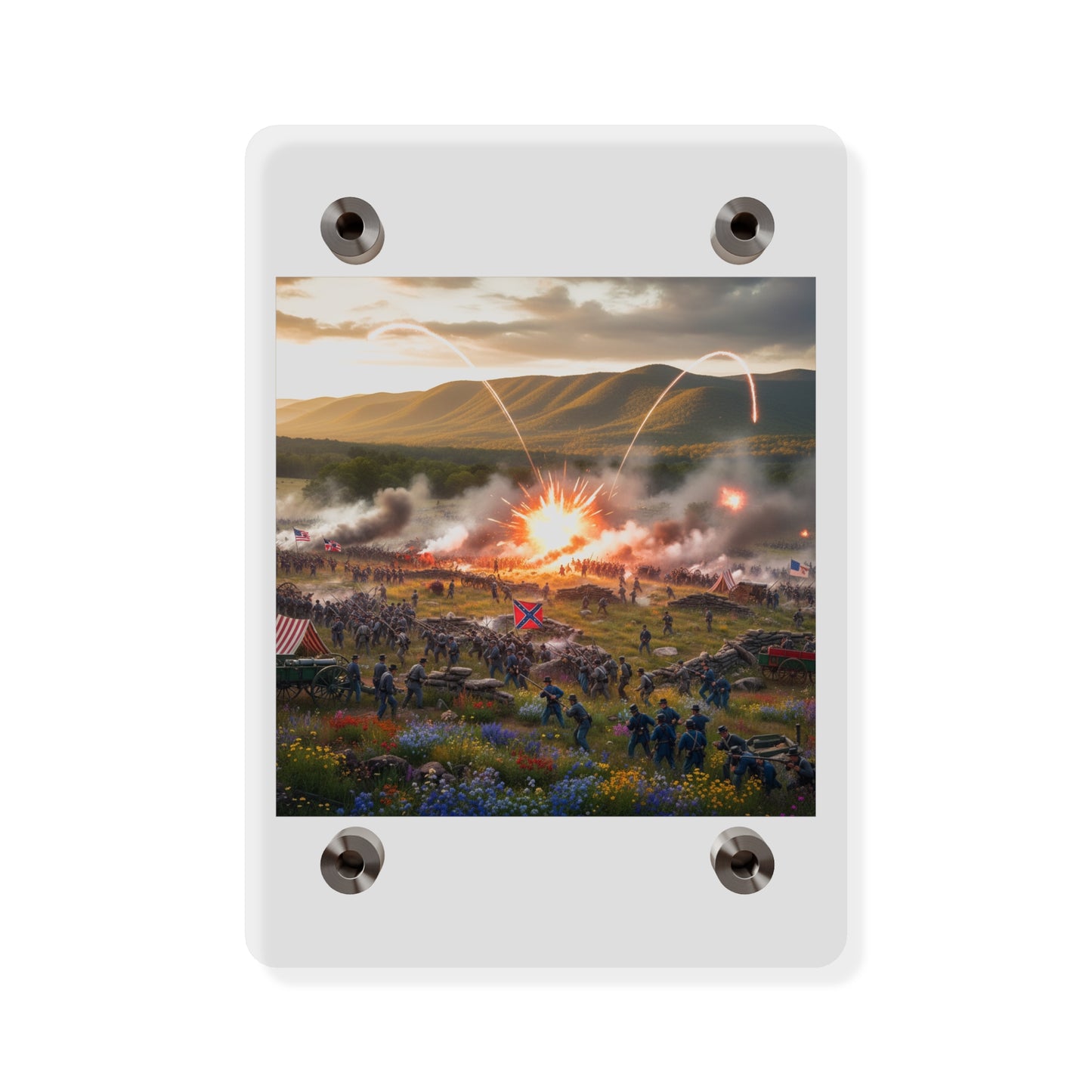 Acrylic Wall Art Panel - US Civil War Battle - Battle of Kennesaw Mountain Georgia