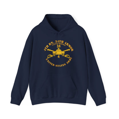 Unisex Heavy Blend™ Hooded Sweatshirt - Army - 4th Bn, 34th Armor - Centurions  - Armor Branch