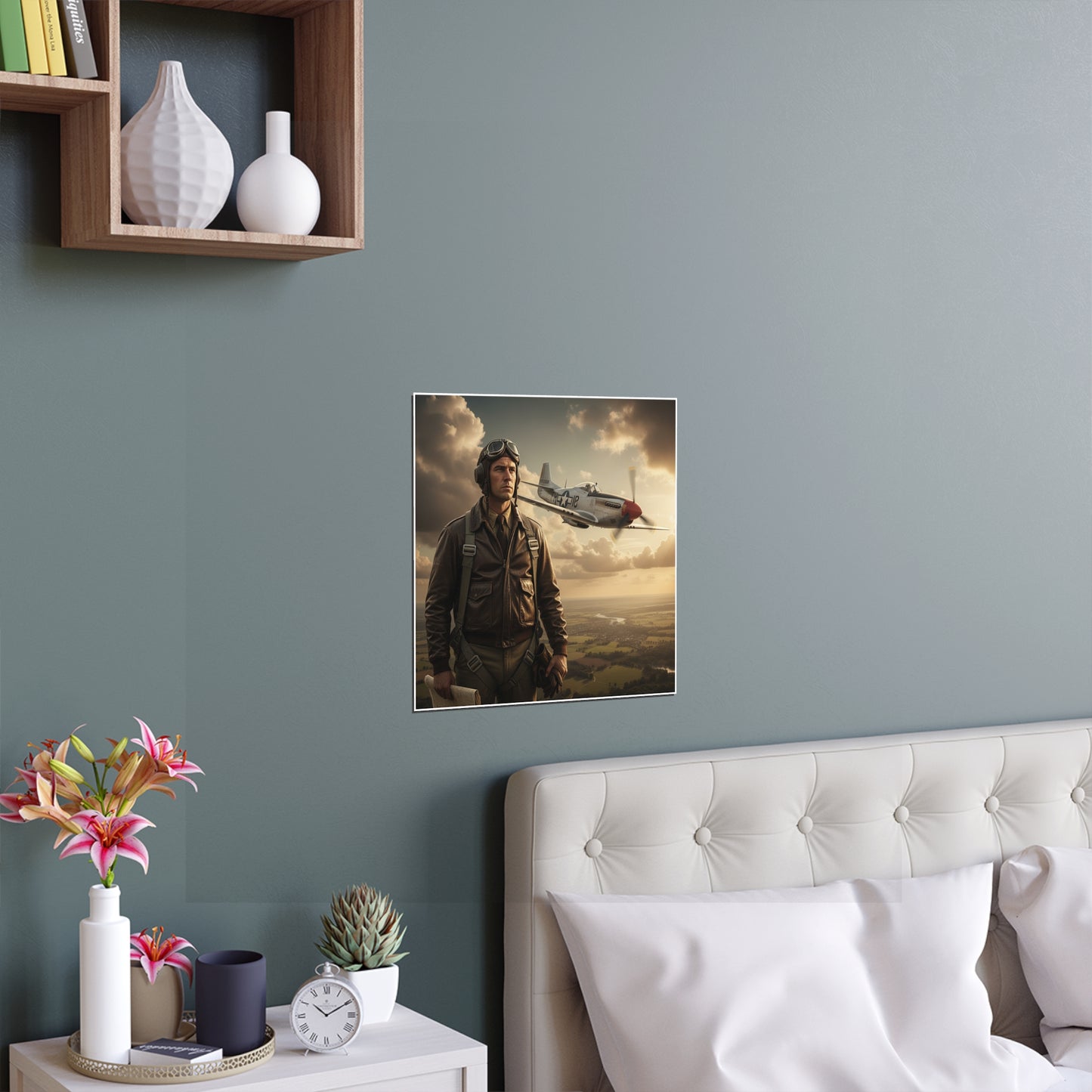 Indoor and Outdoor Silk Posters - Army Air Corps Pilot