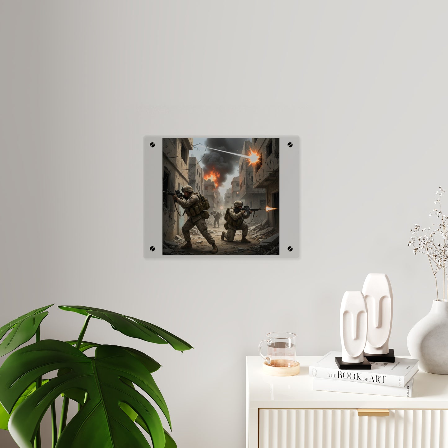 Acrylic Wall Art Panel - Marines in  the 2nd Battle of Fallujah