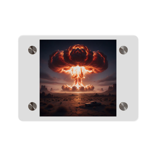 Acrylic Wall Art Panel - Atomic Blast in the desert