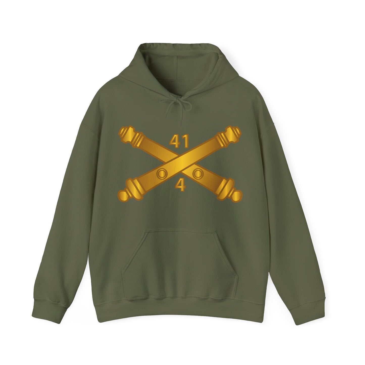 Unisex Heavy Blend™ Hooded Sweatshirt - Army - 4th Bn 41st Artillery  w Branch X 300