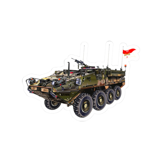Kiss-Cut Stickers - Army - 3rd Squadron, 17th Cavalry Regiment Stryker Vehicle wo Txt