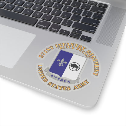 Kiss-Cut Stickers - Army - 371st Infantry Regiment - DUI (V0) - Black Devils