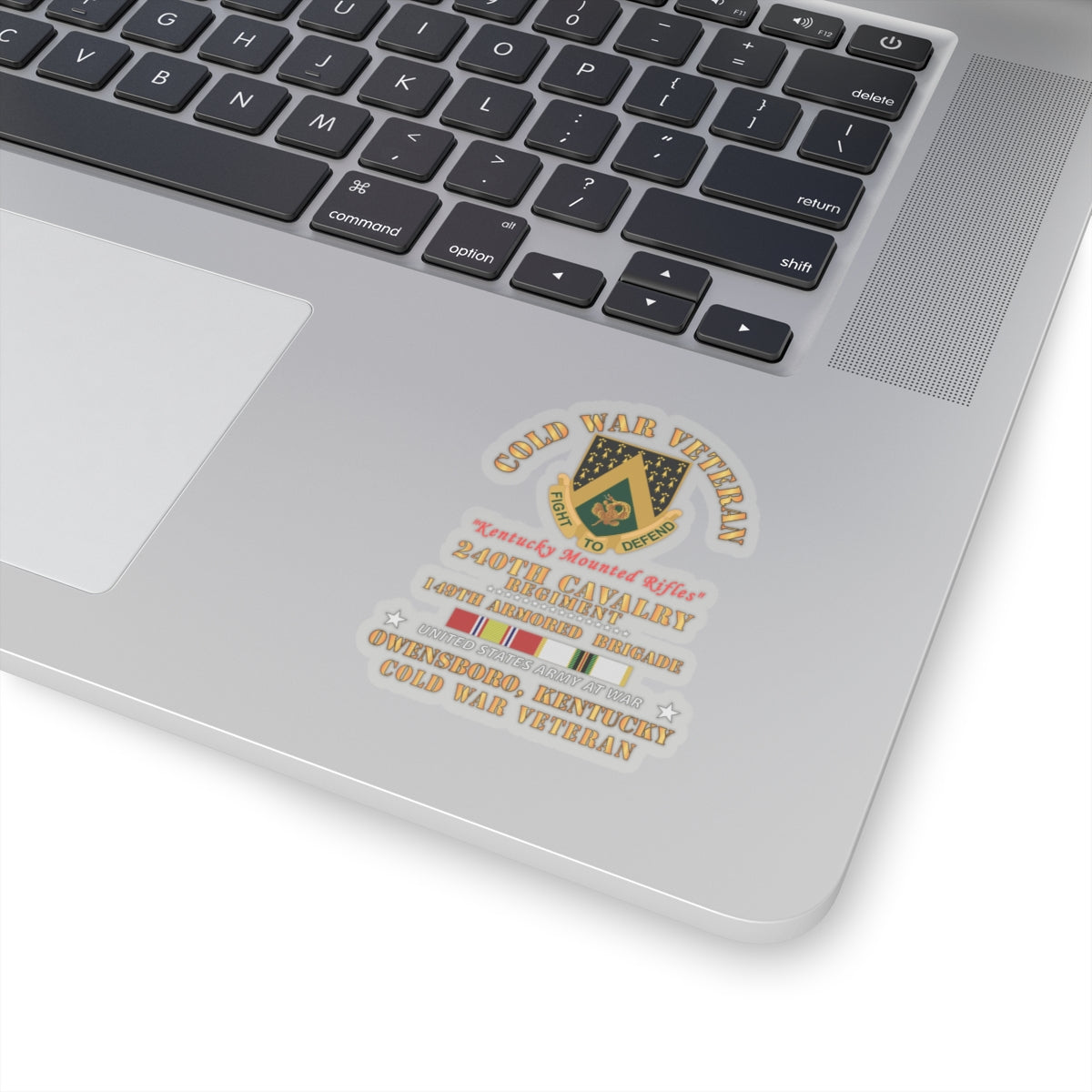 Kiss-Cut Stickers - Army - Cold War Vet -  240th Cavalry Regiment - Owensboro, Kentucky w COLD SVC