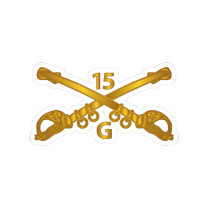 Kiss-Cut Stickers - Army - G Troop - 15th Cavalry Branch wo Txt