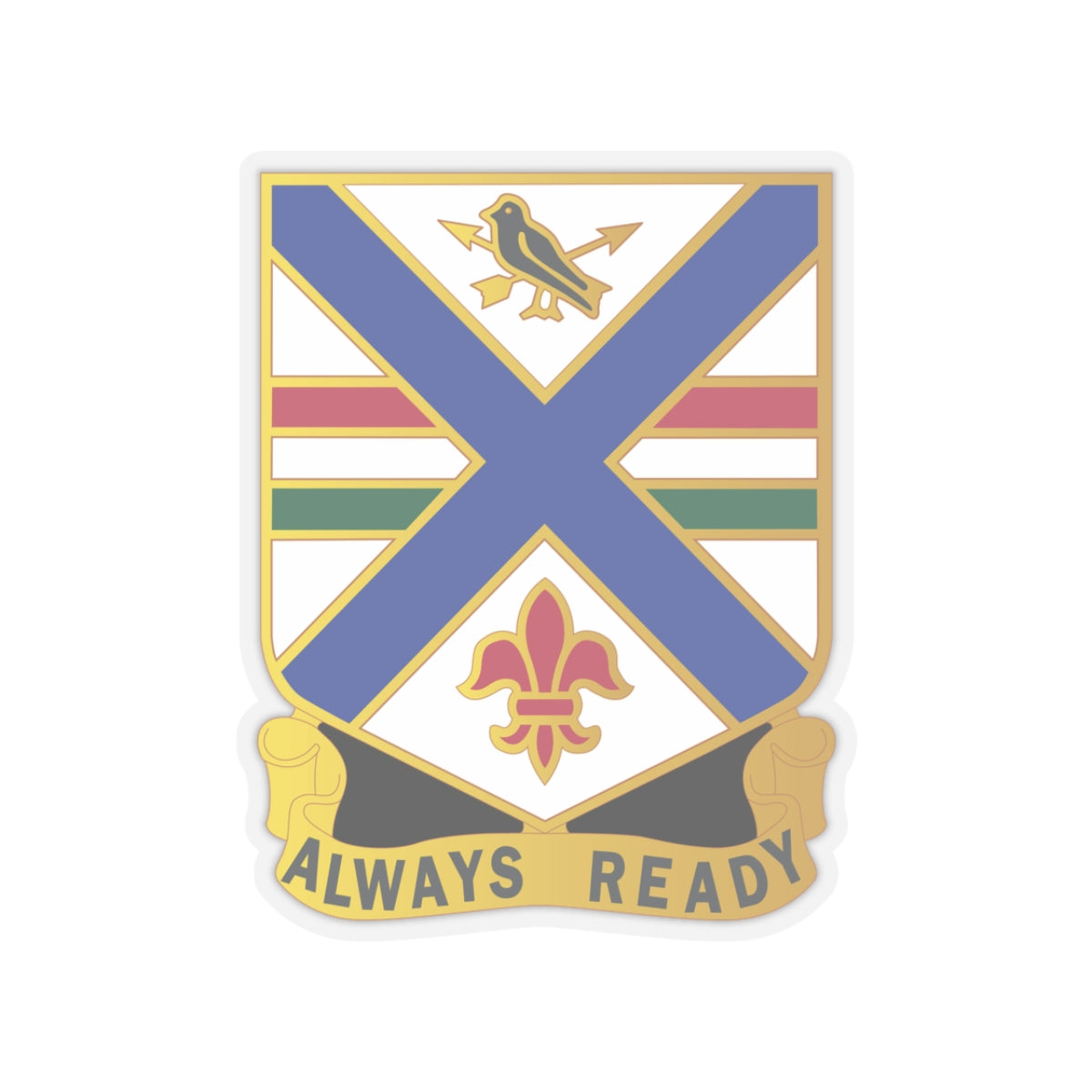 Kiss-Cut Stickers - 130th Infantry Regiment - DUI wo Txt