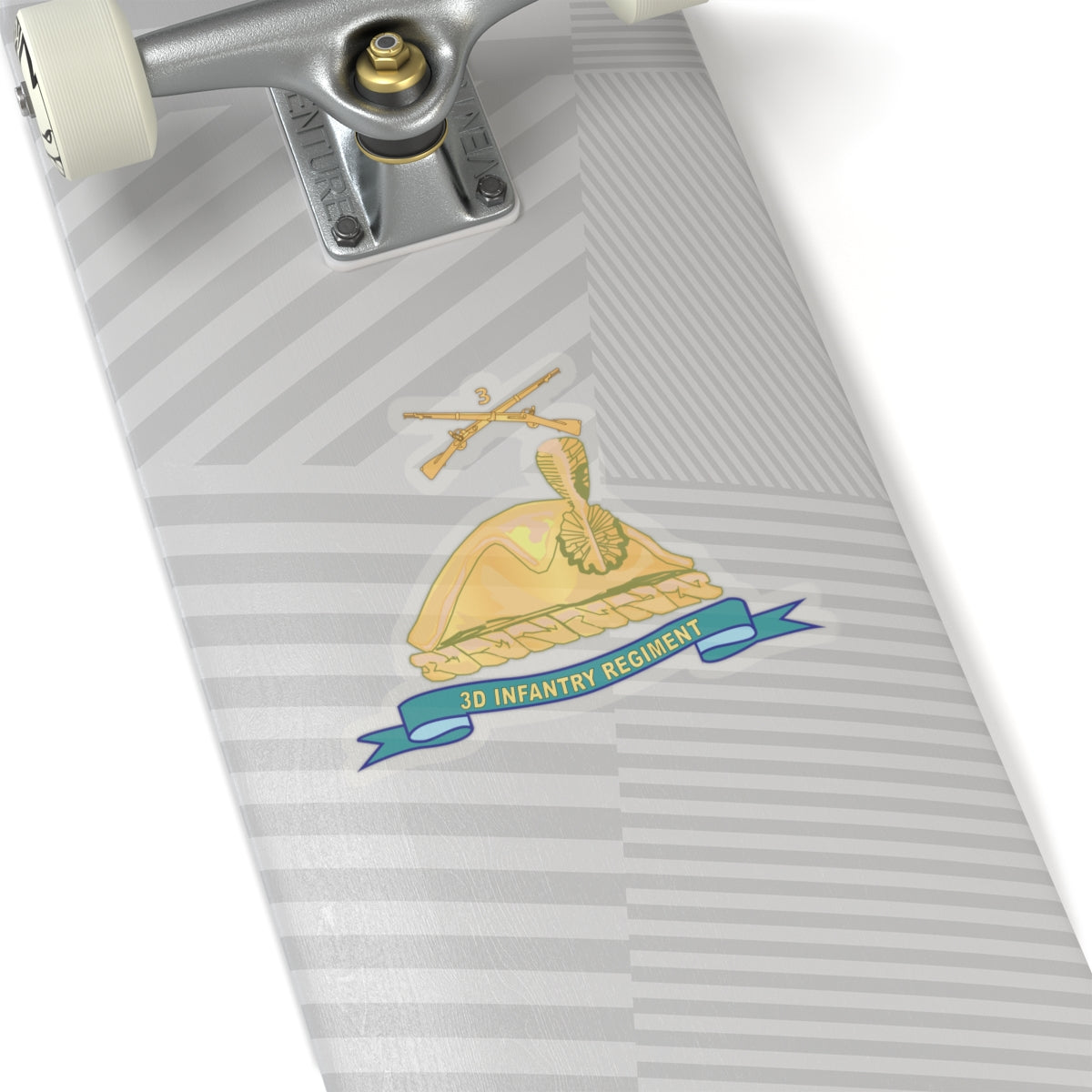 Kiss-Cut Stickers - Army - 3d Infantry Regiment - Gold - w Br - Ribbon
