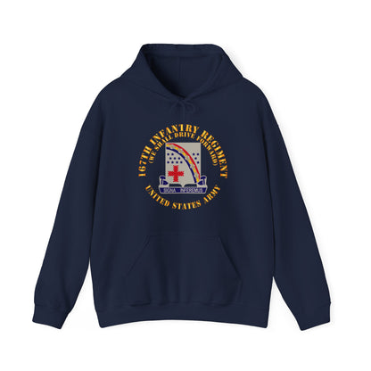 Unisex Heavy Blend™ Hooded Sweatshirt - Army -167th Infantry Regiment - We shall Drive Forward - DUI  X 300