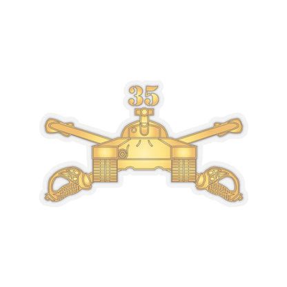 Kiss-Cut Stickers - Army -  35th Armor - Armor Branch wo Txt X 300