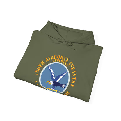 Unisex Heavy Blend™ Hooded Sweatshirt - Army  - 188th Airborne Infantry Regiment - SSI X 300