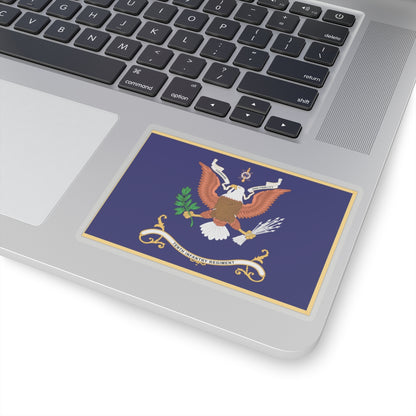 Kiss-Cut Stickers - Regimental Colors  - 10th Infantry Regiment  X 300