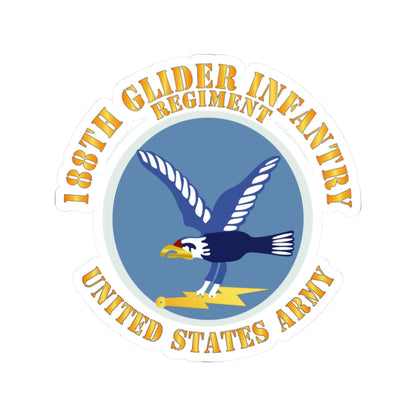 Kiss-Cut Stickers - Army  - 188th Glider Infantry Regiment - SSI X 300