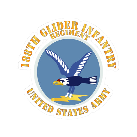 Kiss-Cut Stickers - Army  - 188th Airborne Infantry RegArmy  - 188th Glider Infantry Regiment - SSI X 300