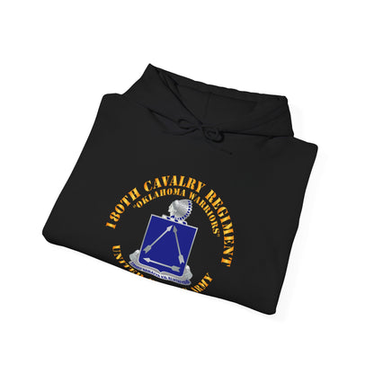 Unisex Heavy Blend™ Hooded Sweatshirt - Army - 180th Cavalry Regiment - Oklahoma Warriors - US Army X 300