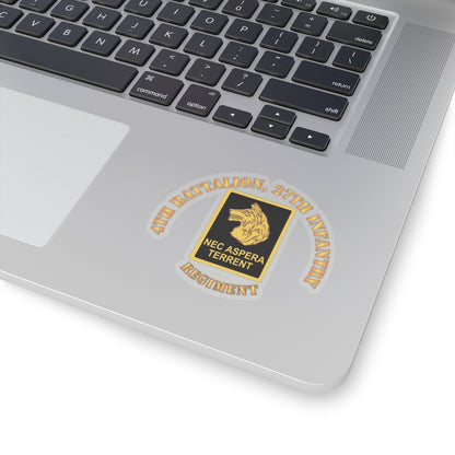 Kiss-Cut Stickers - Army - 4th Battalion 27th Infantry w DUI