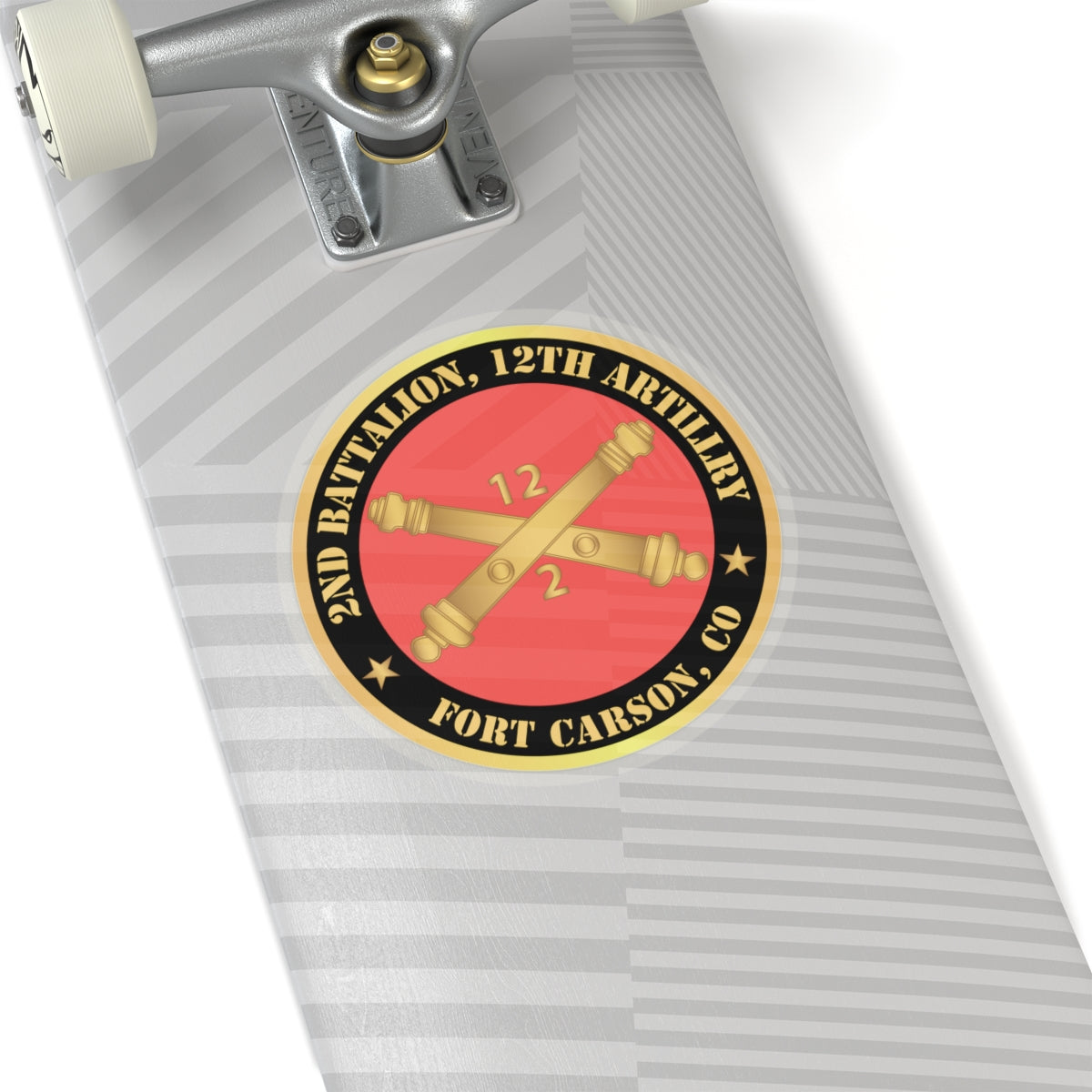 Kiss-Cut Stickers - Army - 2nd Battalion, 12th Artillery Regiment w Branch Ft Carson, CO