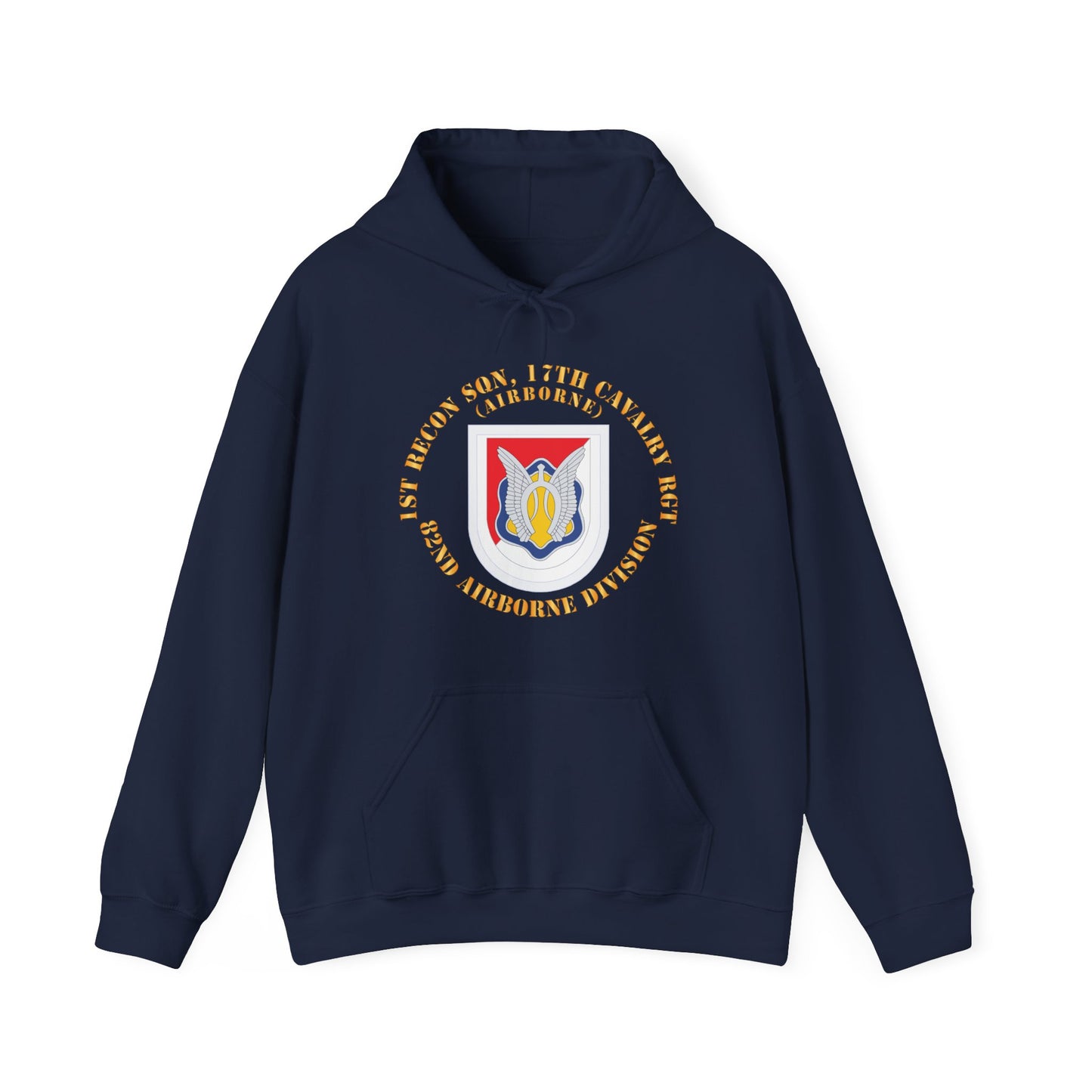 Unisex Heavy Blend™ Hooded Sweatshirt - Army - Flash - 1st Recon Sqn, 17th Cavalry Regiment - Airborne X 300