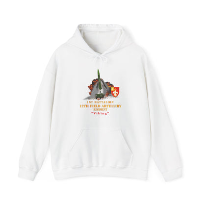 Unisex Heavy Blend™ Hooded Sweatshirt - Army -  1st Bn, 12th FAR, Ft Sill, OK, MGM 52 - Lance  - Short X 300