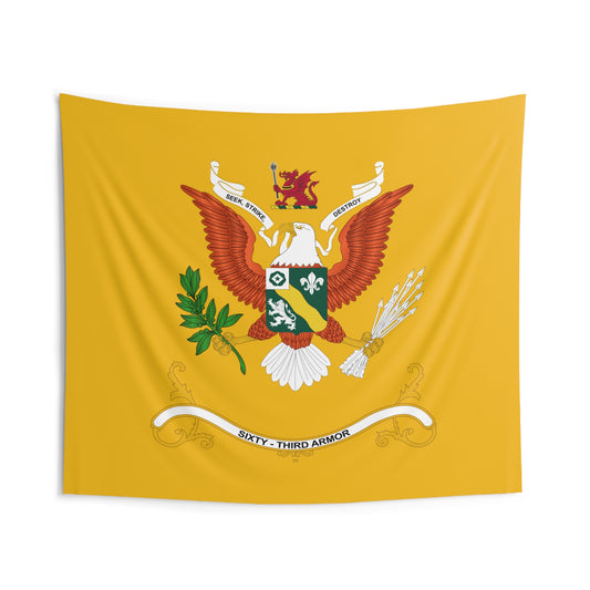 Indoor Wall Tapestries - 63rd Armor - Regimental Colors Tapestry