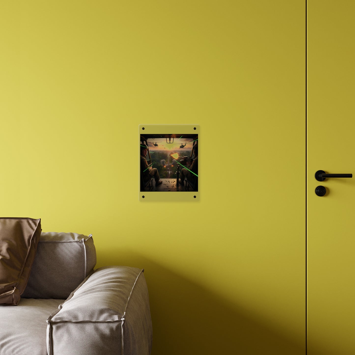 Acrylic Wall Art Panel - VIetnam Hot LZ from Side Door